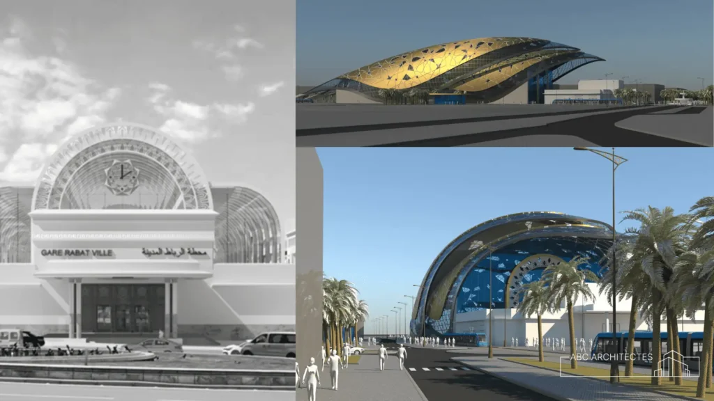 Nouvelle Gare de Rabat-Ville : Fusion Harmonieuse entre Tradition et Modernité 1 conception gare de Rabat-Ville